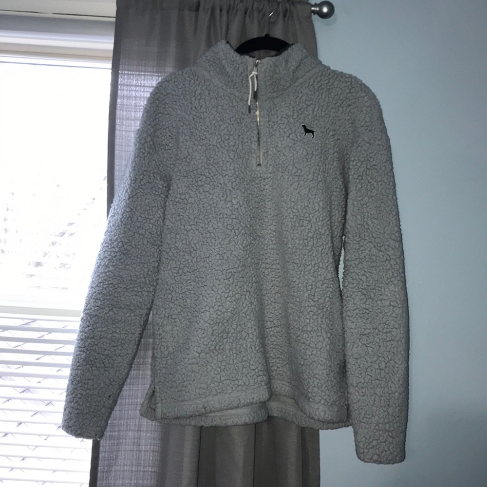 PINK fuzzy sweatshirt